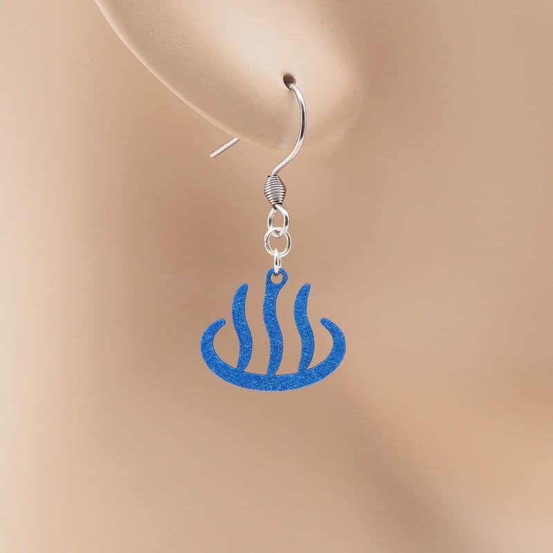 ピアス 温泉マーク ( 湯上がり美人 ) イヤリング