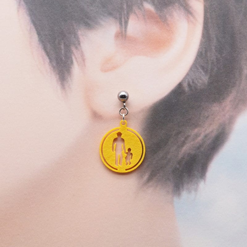 ピアス 標識歩行者専用道路 イヤリング