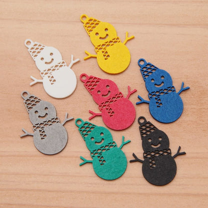 ピアス 雪だるま ( 菱紋 )  イヤリング