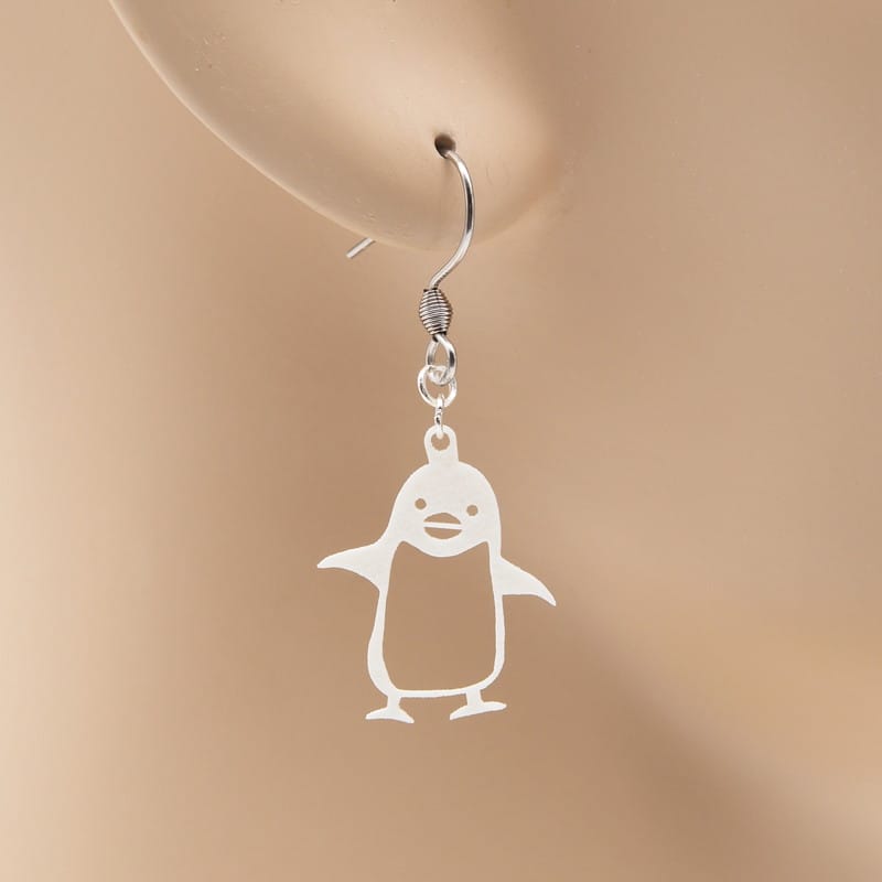ピアス 空腹ペンギン イヤリング