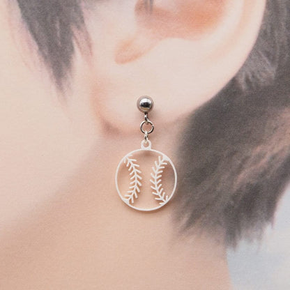 ピアス 野球ボール イヤリング