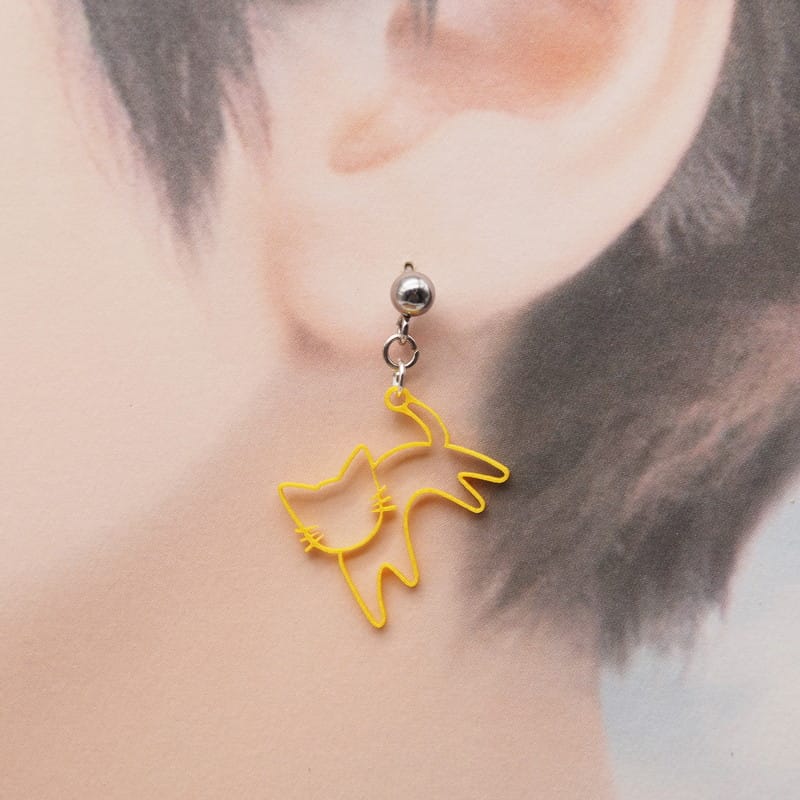 ピアス ネコノヒゲ イヤリング