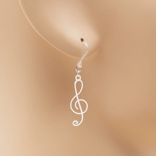 ピアス 音符 ト音記号 イヤリング
