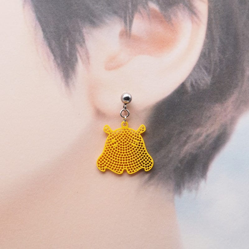 ピアス メンダコ ( 鮫小紋 )  イヤリング
