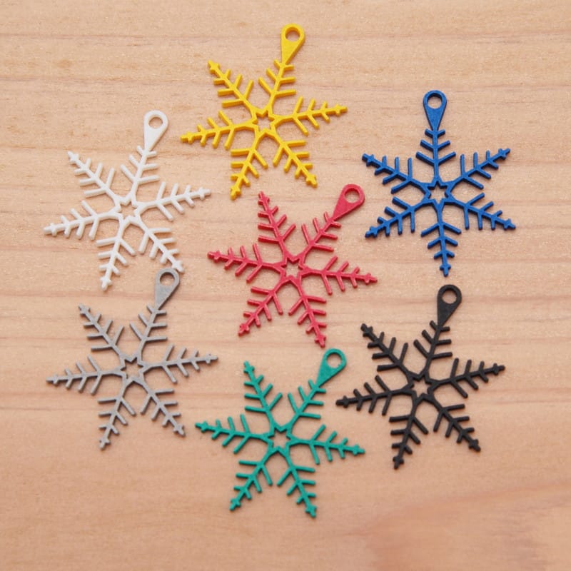 ピアス 雪の結晶 ( 樹枝六花 )  イヤリング