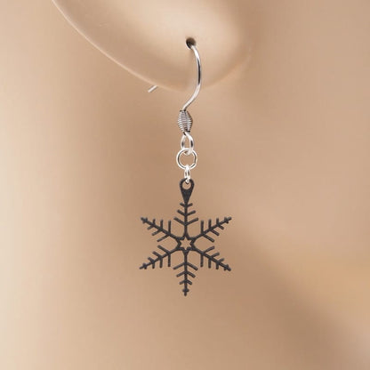 ピアス 雪の結晶 ( 樹枝六花 )  イヤリング