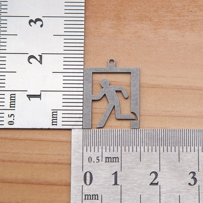 ピアス ピクトグラム 非常口 イヤリング