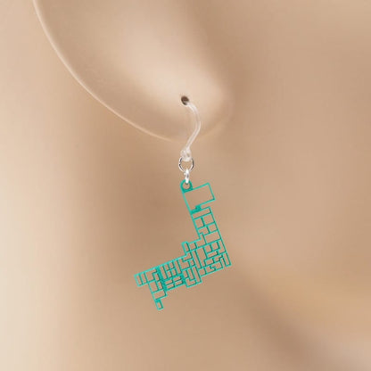 ピアス 47都道府県地図 イヤリング