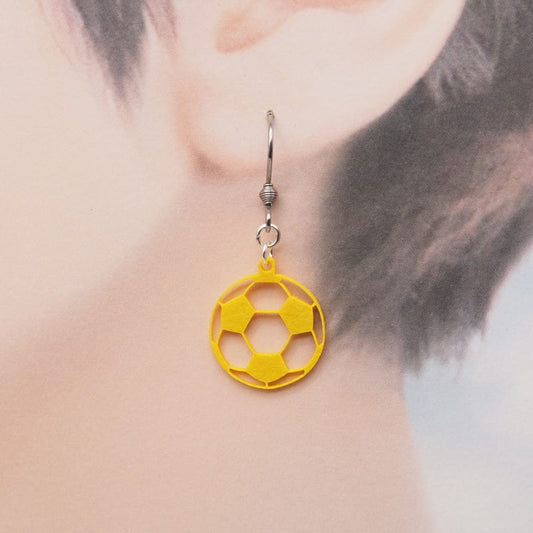 ピアス サッカーボール イヤリング
