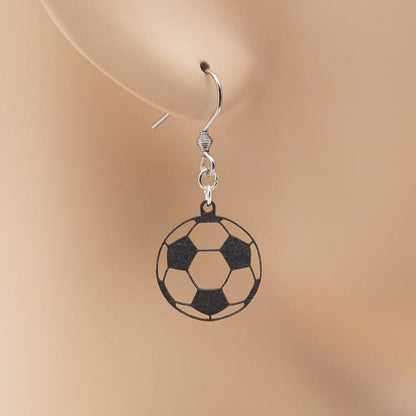 ピアス サッカーボール イヤリング