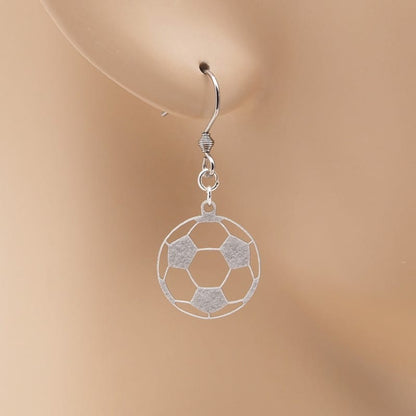 ピアス サッカーボール イヤリング