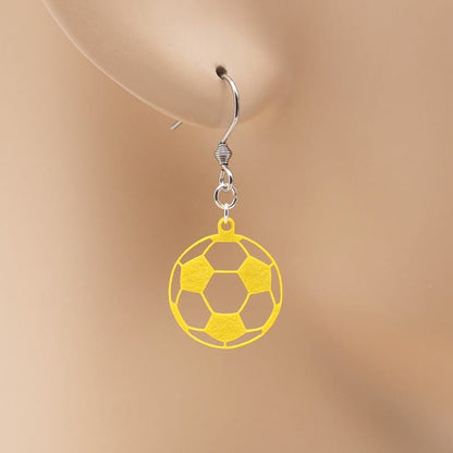 ピアス サッカーボール イヤリング