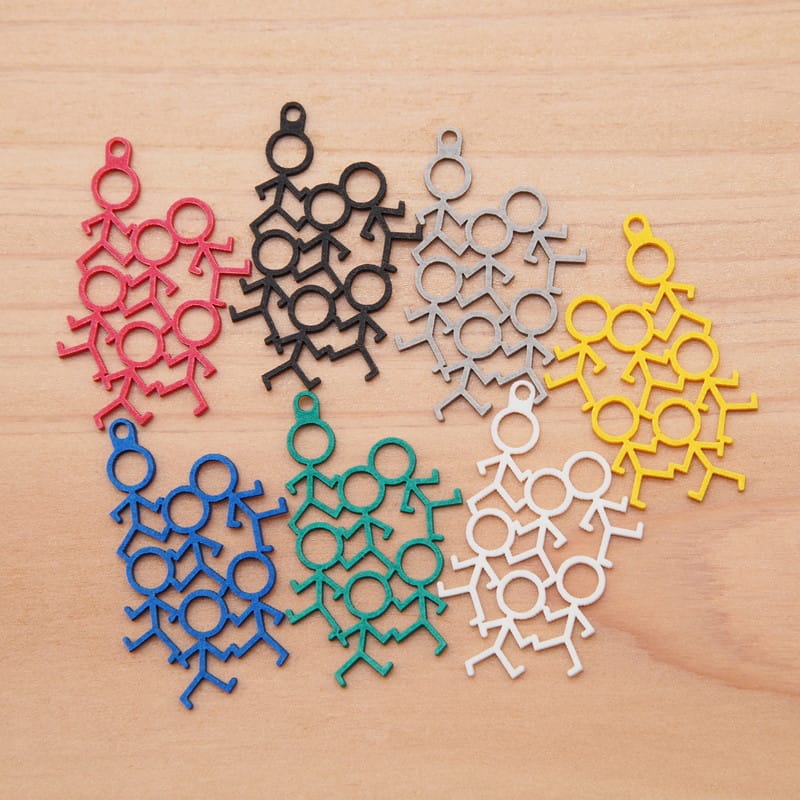 ピアス 集まれ棒人間  イヤリング