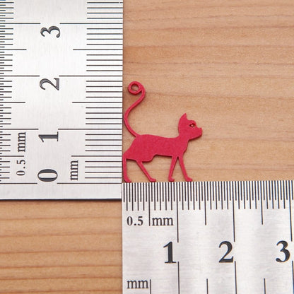 ピアス 猫 しゃなしゃな イヤリング