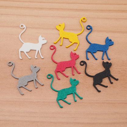 ピアス 猫 しゃなしゃな イヤリング