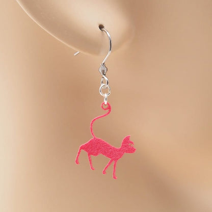 ピアス 猫 しゃなしゃな イヤリング