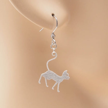 ピアス 猫 しゃなしゃな イヤリング