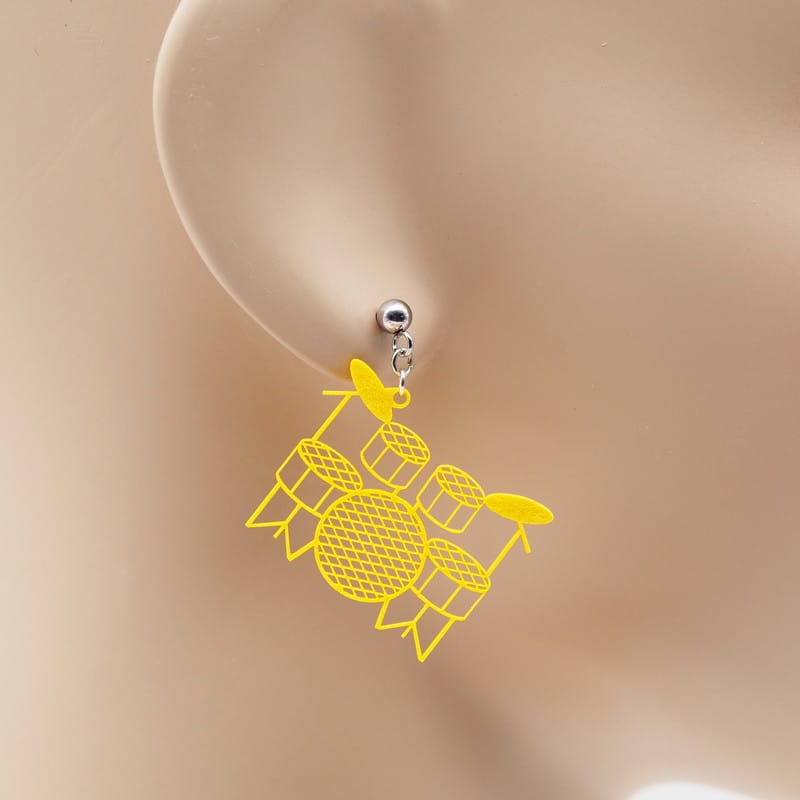 ピアス ドラムセット イヤリング