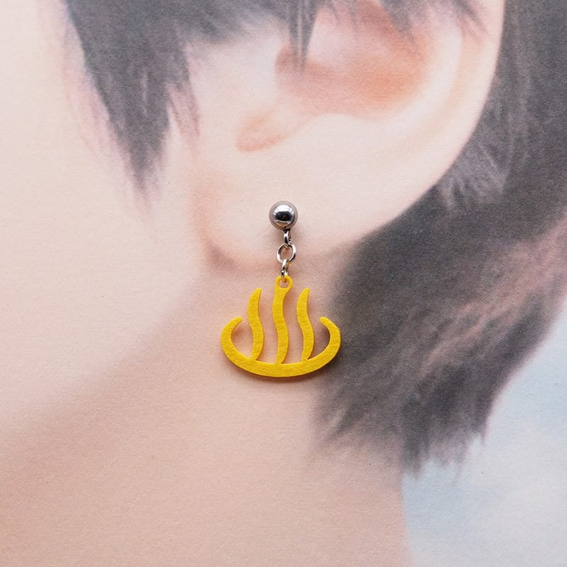 ピアス 温泉マーク ( 湯上がり美人 )  イヤリング