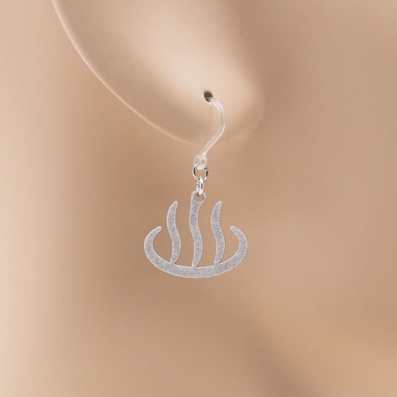 ピアス 温泉マーク ( 湯上がり美人 )  イヤリング