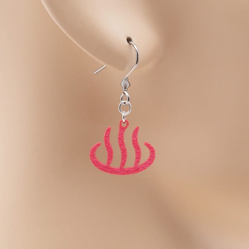 ピアス 温泉マーク ( 湯上がり美人 )  イヤリング