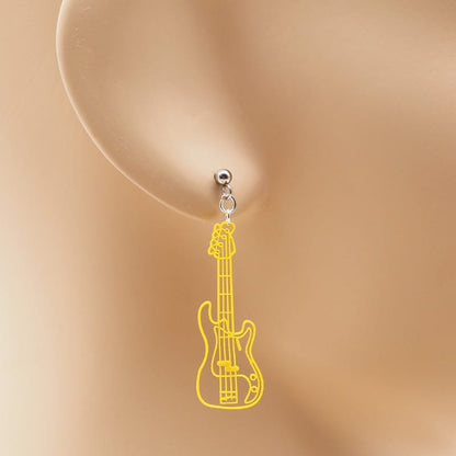 ピアス エレキベース イヤリング