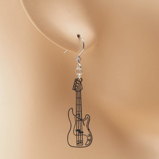 ピアス エレキベース イヤリング