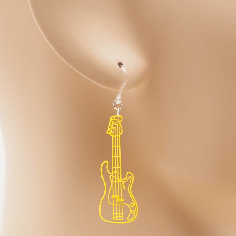 ピアス エレキベース イヤリング