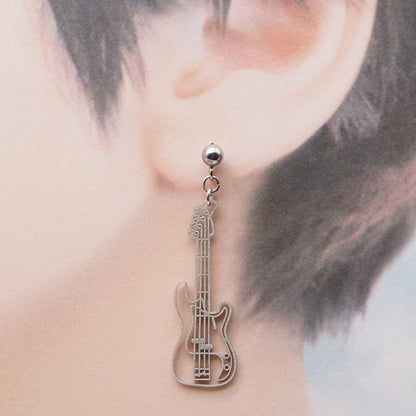 ピアス エレキベース イヤリング