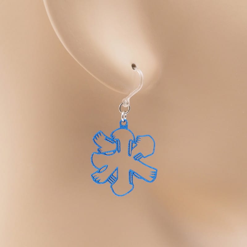 ピアス 氷 ( 氷旗 )  イヤリング