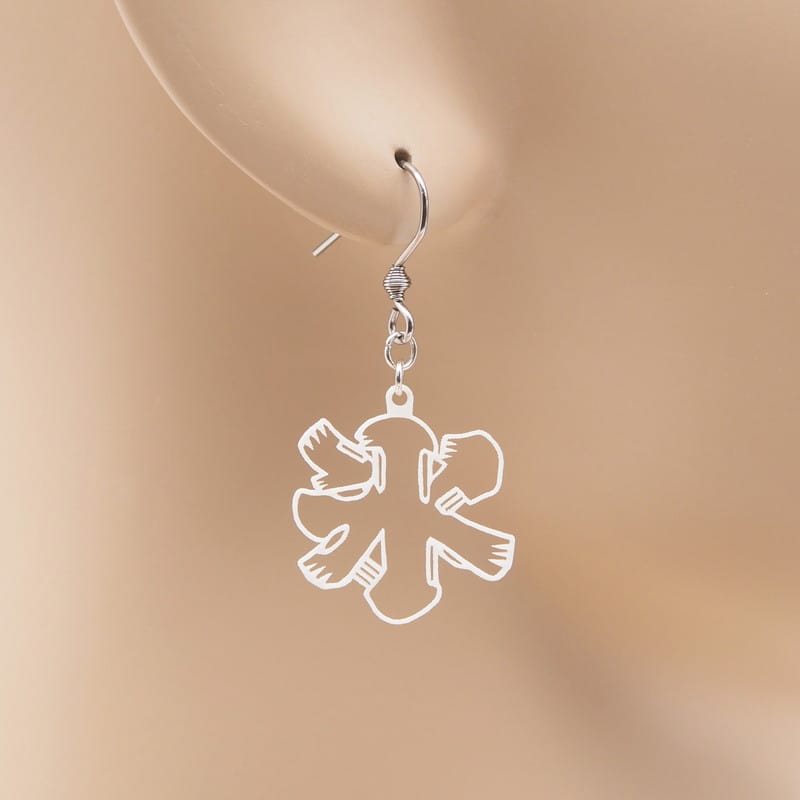 ピアス 氷 ( 氷旗 )  イヤリング