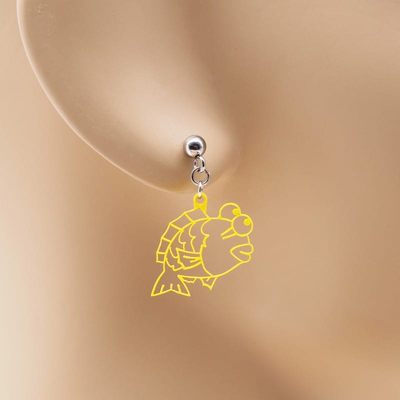 ピアス 真・御目出鯛 イヤリング