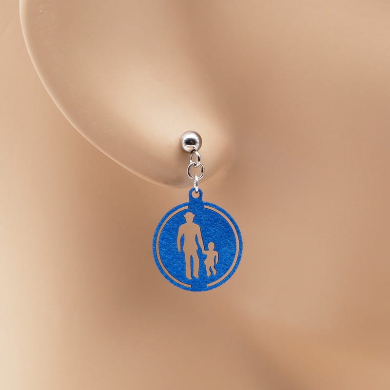 ピアス 標識歩行者専用道路 イヤリング