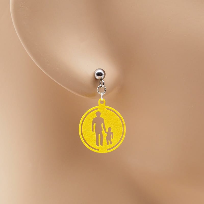 ピアス 標識歩行者専用道路 イヤリング