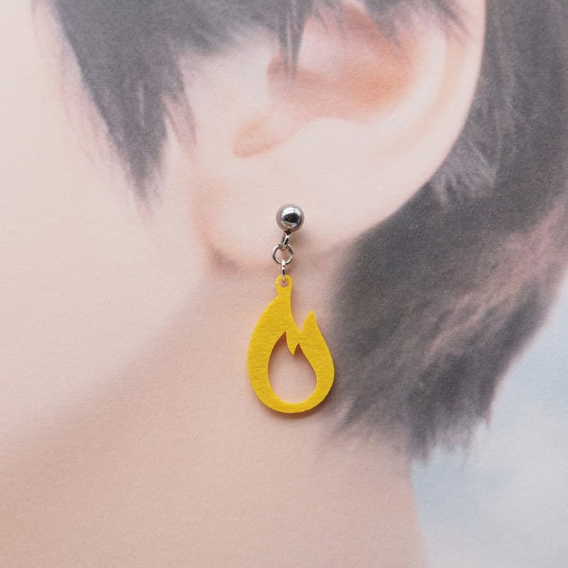ピアス 炎 イヤリング