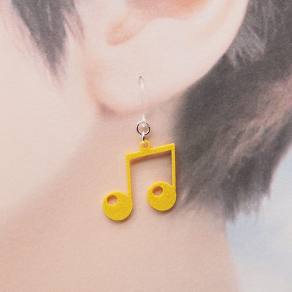 ピアス 音符 ( 連桁付8分音符 )  イヤリング