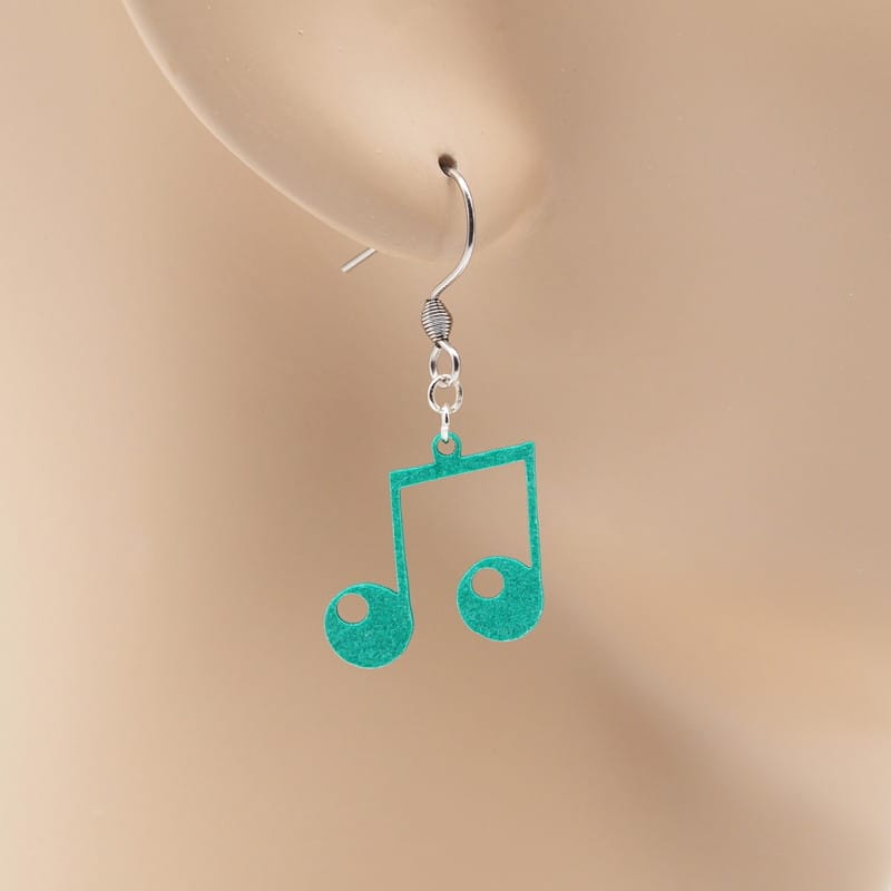 ピアス 音符 ( 連桁付8分音符 )  イヤリング