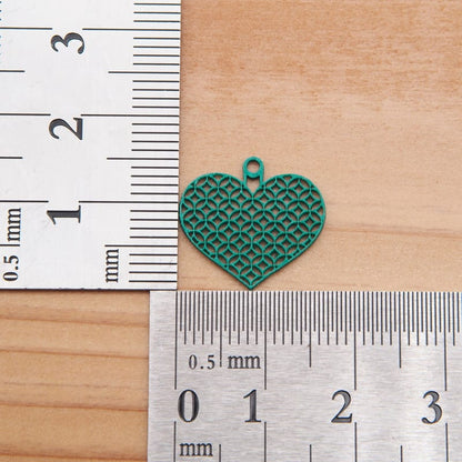 ピアス ハート ( 七宝繋ぎ )  イヤリング