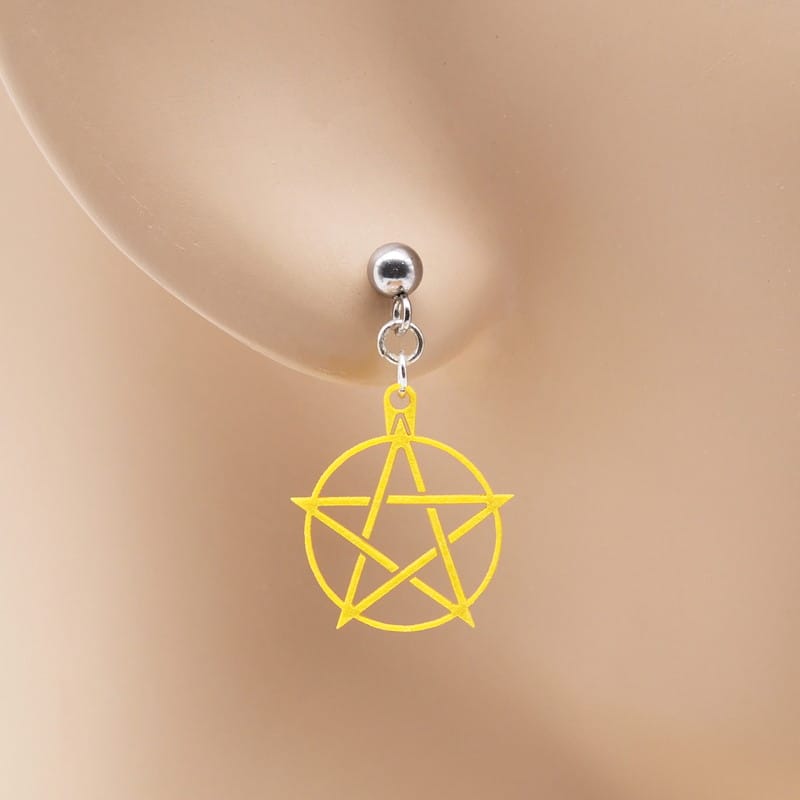 ピアス 五芒星 ( ペンタグラム )  イヤリング