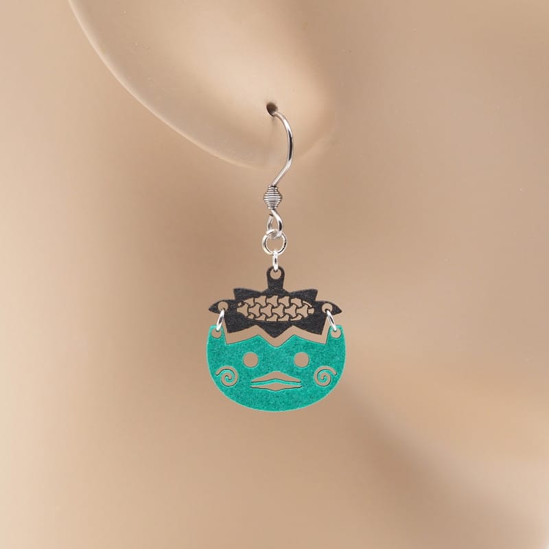 ピアス カッパ ( お皿に組亀甲 )  イヤリング