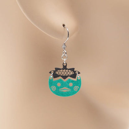 ピアス カッパ ( お皿に組亀甲 )  イヤリング