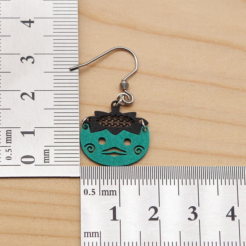 ピアス カッパ ( お皿に組亀甲 )  イヤリング