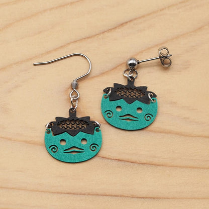 ピアス カッパ ( お皿に組亀甲 )  イヤリング