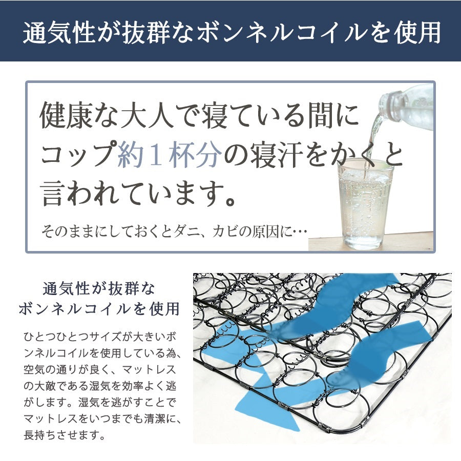 【SSサイズ】国産ボンネルコイルスプリングマットレスセミシングルSSセミシングルサイズsingleベッドベッドマットレス寝具ベッドベッド用マットレス白単身ひとり暮らしギフトおすすめ国産日本製日本産