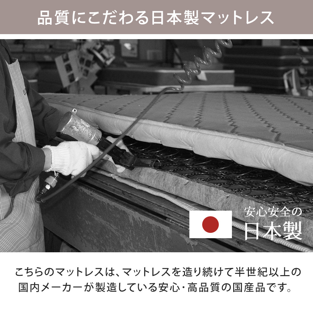 【Dサイズ】国産低反発ウレタン入ポケットコイルスプリングマットレスダブルDダブルサイズベッドベッドマットレス寝具ベッドベッド用マットレスベッドベッドマット白単身ひとり暮らしギフトおすすめ快適厚め日本産日本製国産