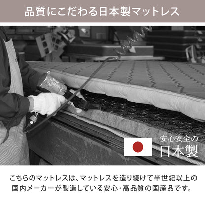 【SDサイズ】国産低反発ウレタン入ポケットコイルスプリングマットレスセミダブルSDセミダブルサイズベッドベッドマットレス寝具ベッドベッド用マットレス白単身ひとり暮らしギフトおすすめ国産日本産日本製