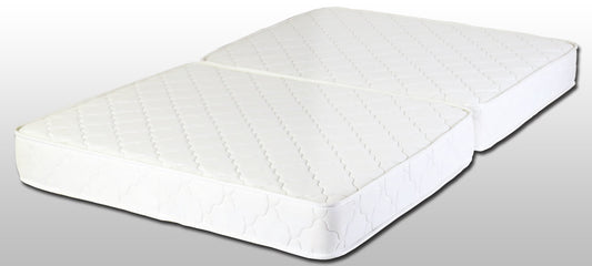 二つ折りボンネルコイルスプリングマットレスマット付マットレス付ベッドBEDベット